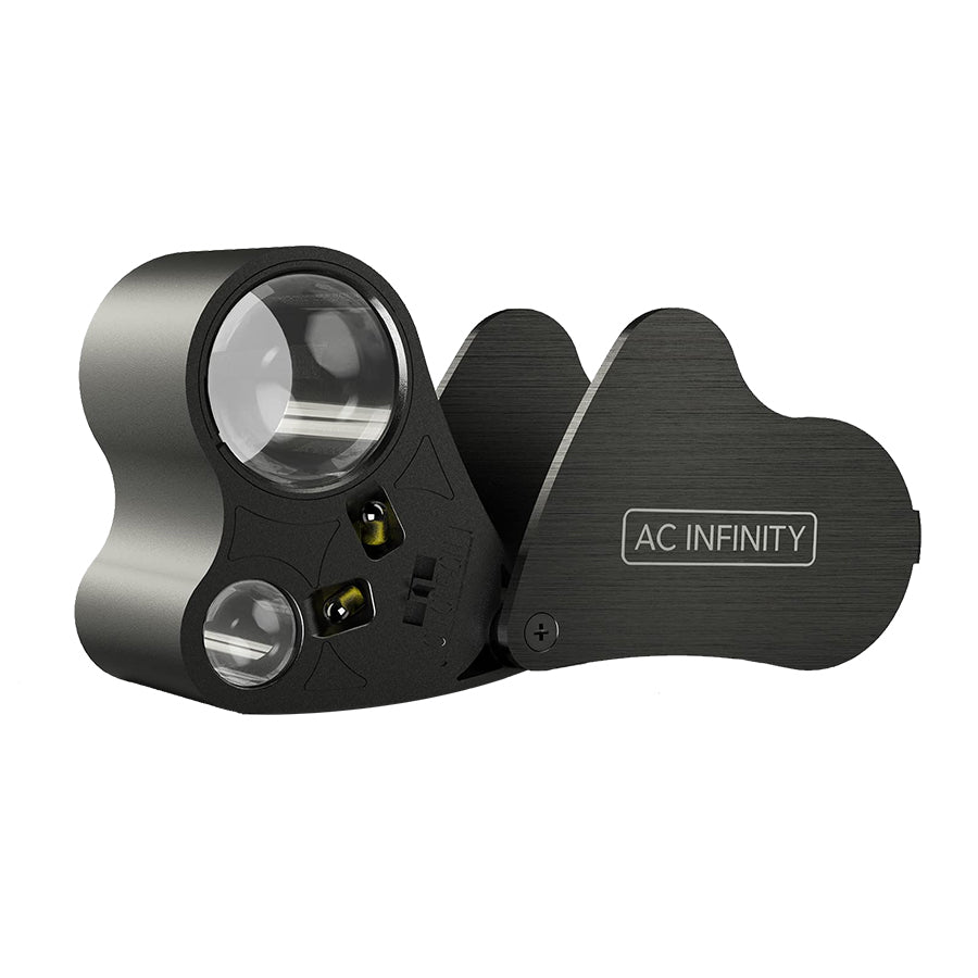 AC Infinity Magnifier Loupe with 2 high-quality lenses for x30 and x60 plant and pest magnification.