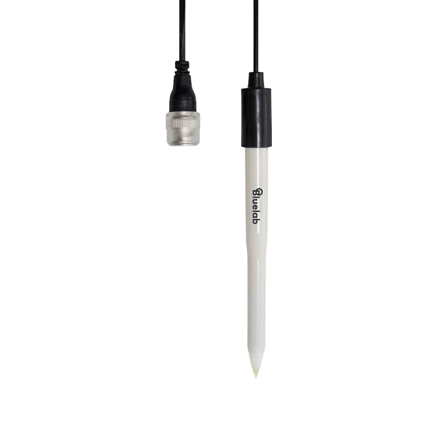 Bluelab Leap pH Probe, a durable sensor designed for accurate pH measurement in various nutrient solutions.