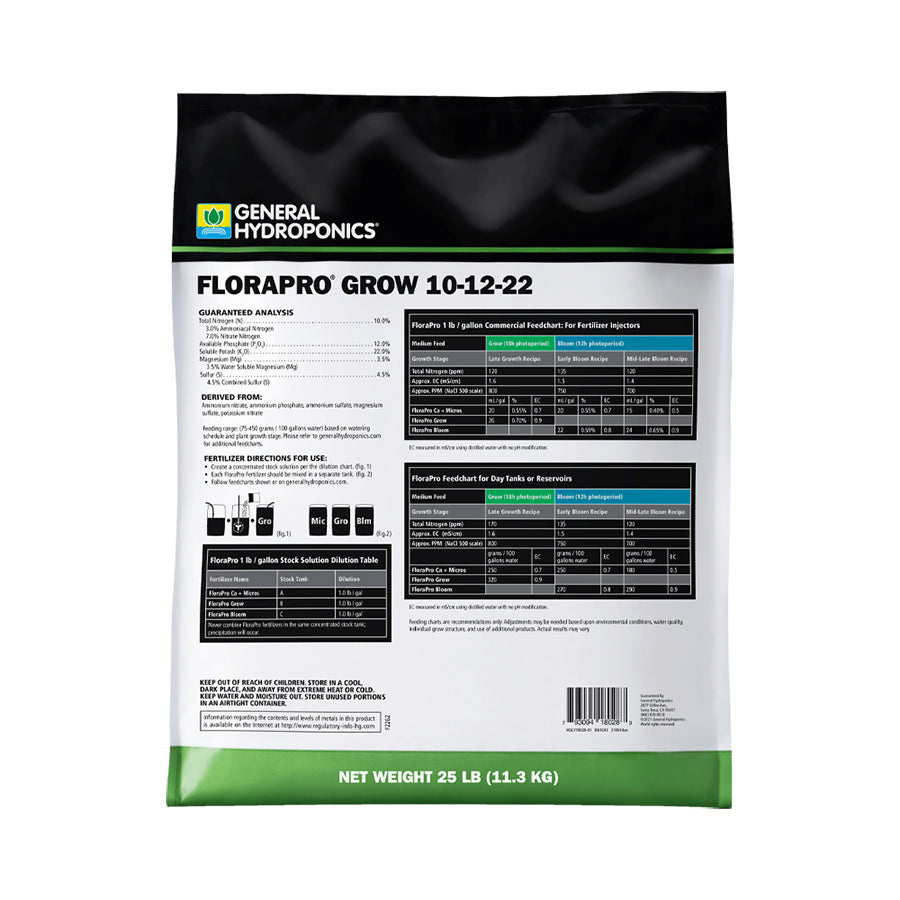 General Hydroponics FloraPro Grow (10-12-22)