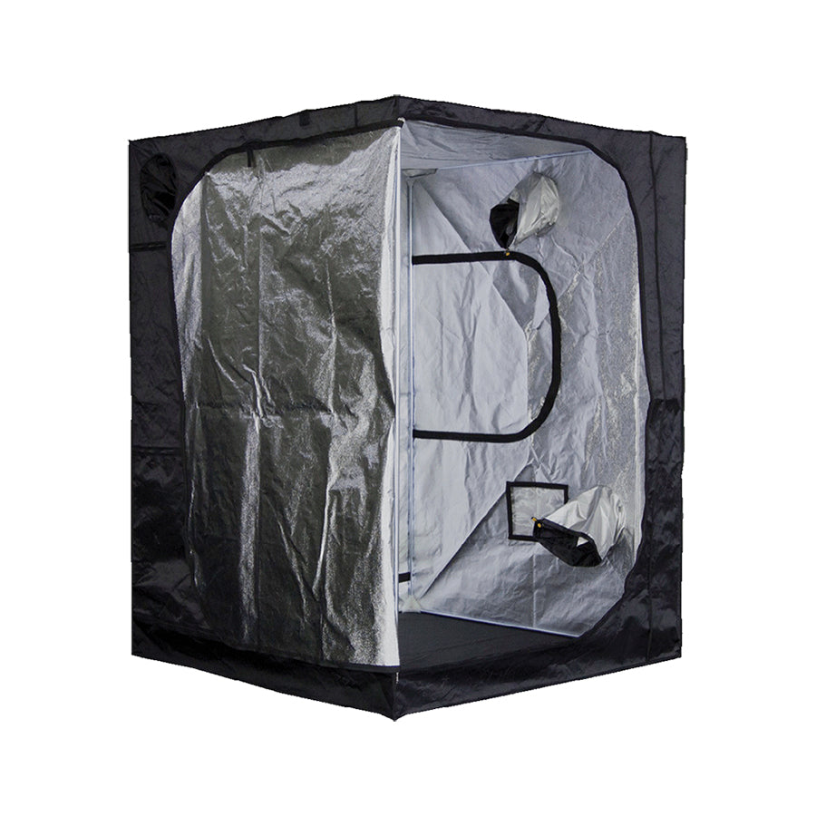 Mammoth Pro 150, a grow tent with dimensions of 4.9" x 4.9" x 6.6", designed for efficient indoor gardening with features like durable fabric and reflective lining for optimal light distribution.