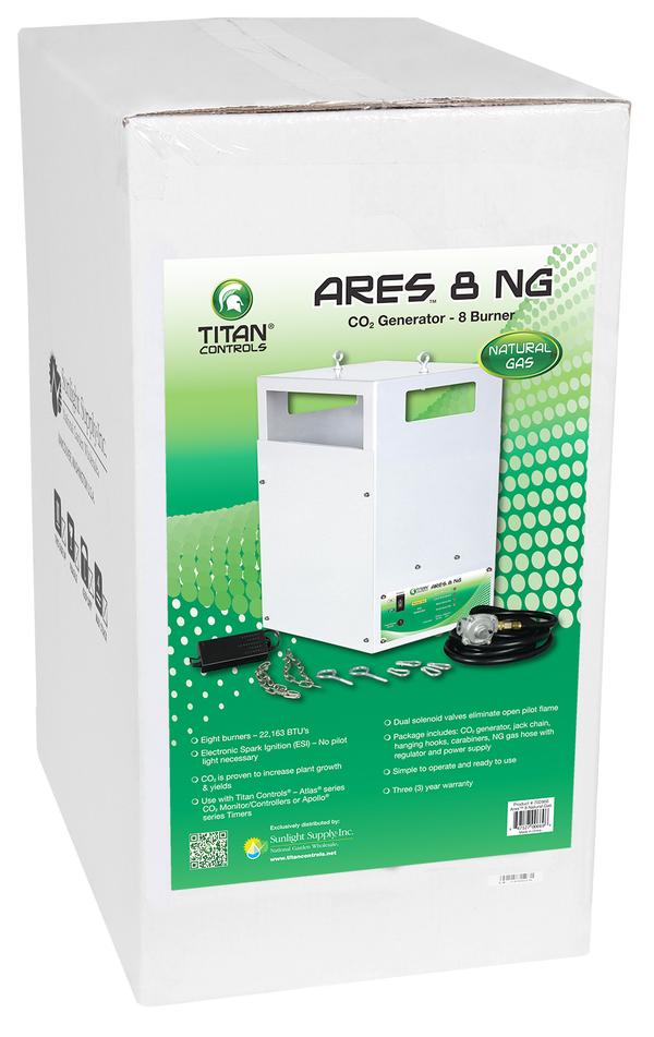 Titan Controls Ares 8 - Eight Burner NG CO2 Generator - 21.6 CUFT/HR Co2 (Local Pickup Only)